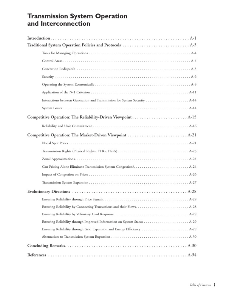 Transmission System Operations Overview | PDF