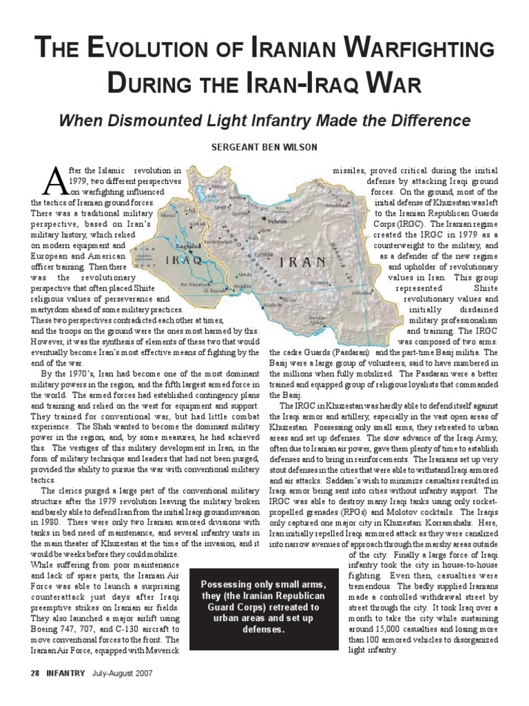 Evolution of Iranian Warfare Tactics