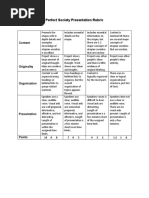 Perfect Society Rubric - Animal Farm