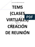 Manual Teams Creación de Reunión PDF