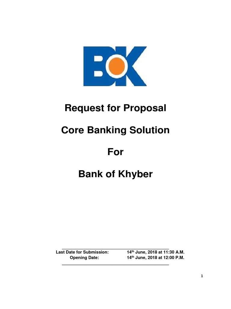 Revised RFPCore Banking System PDF PDF Financial Action Task Force On Money Laundering