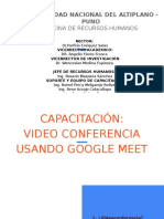 Video Conferencias en GoogleMeet
