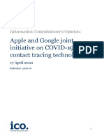 Apple and Google joint  initiative on COVID-19  contact tracing technology