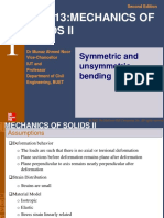 Ce 4413:mechanics of Solids Ii: Symmetric and Unsymmetric Bending