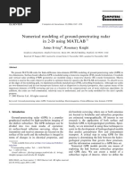 Numerical Modeling of Ground-Penetrating Radar in 2-D Using MATLAB