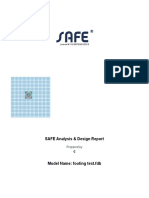 SAFE Analysis & Design Report C Model Name: Footing Test - FDB