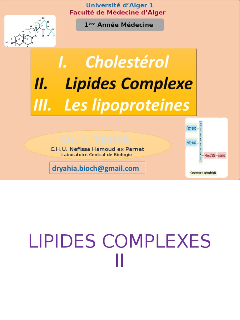 Lipides Complexe II | PDF | Lipide | Biophysique moléculaire
