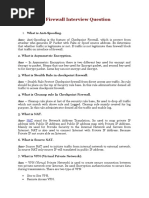 CheckPoint Firewall Interview Question and Answer