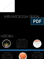 Historia y Osteointegracion Implantes Dentales