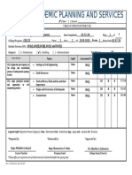 Academic Planning and Services TOS for BCE 221 Geology Course