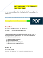 Understanding Psychology 14Th Edition by Robert Feldmen - Test Bank