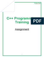 C++ Programming Training - Assignment - Session 12