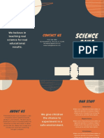 Dark Green Planets Science Trifold Brochure