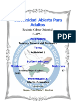 Técnica y Teoría Del Turismo 2 Tarea 1