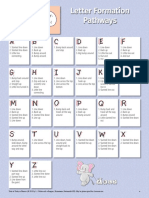 Letter Formation Pathways