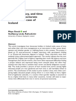 Gender, Agency, and Time Use Among Doctorate Holders. The Case of Iceland