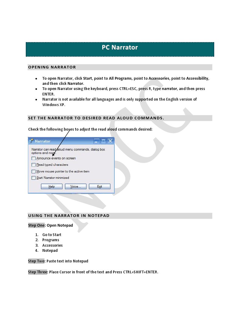 PC Narrator | PDF | Language Arts & Discipline | Computers