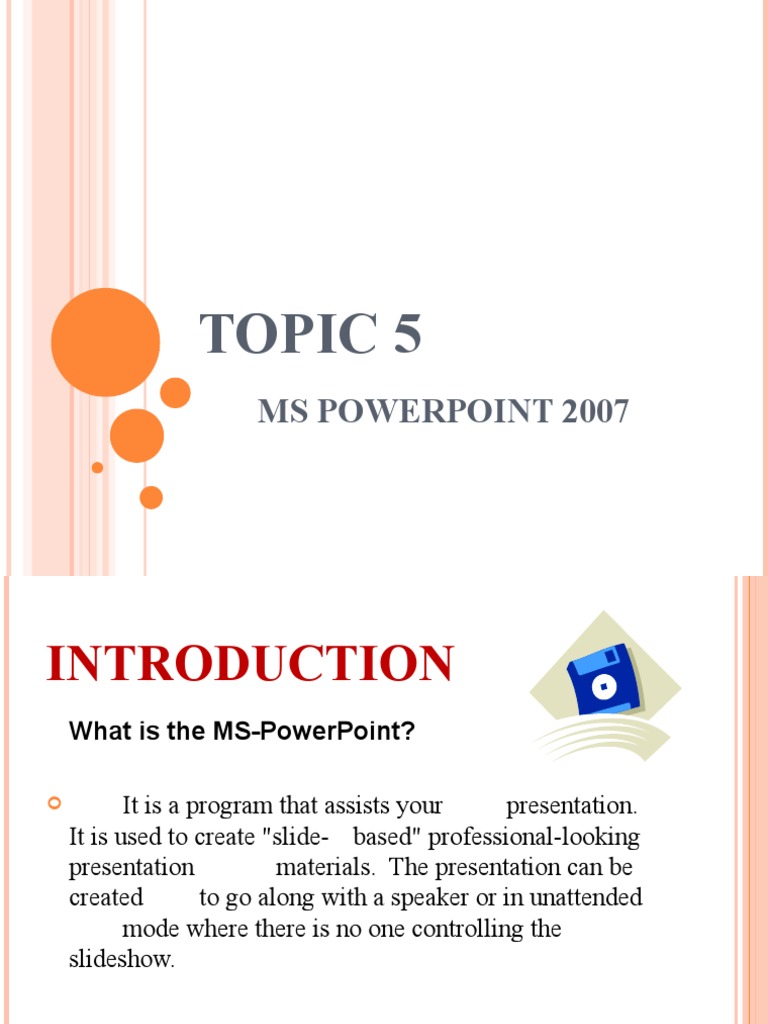 MS PowerPoint 2007 User Guide | PDF | Button (Computing) | Tab (Gui)