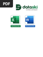 Excel, Word & PPT Shortcut Keys