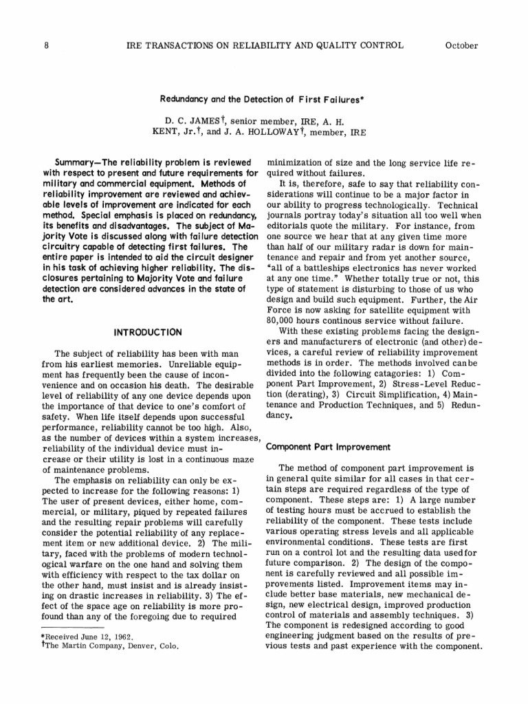 Reliability Improvement in Electronics | PDF | Reliability Engineering ...