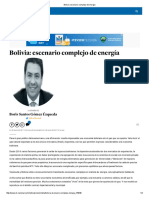 Bolivia - Escenario Complejo de Energía PDF