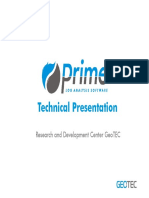 Technical Presentation on Prime Software's Data Analysis Features