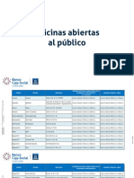 Banco - Caja - Social - Horarios - Atencion - Oficinas - en Contingencia