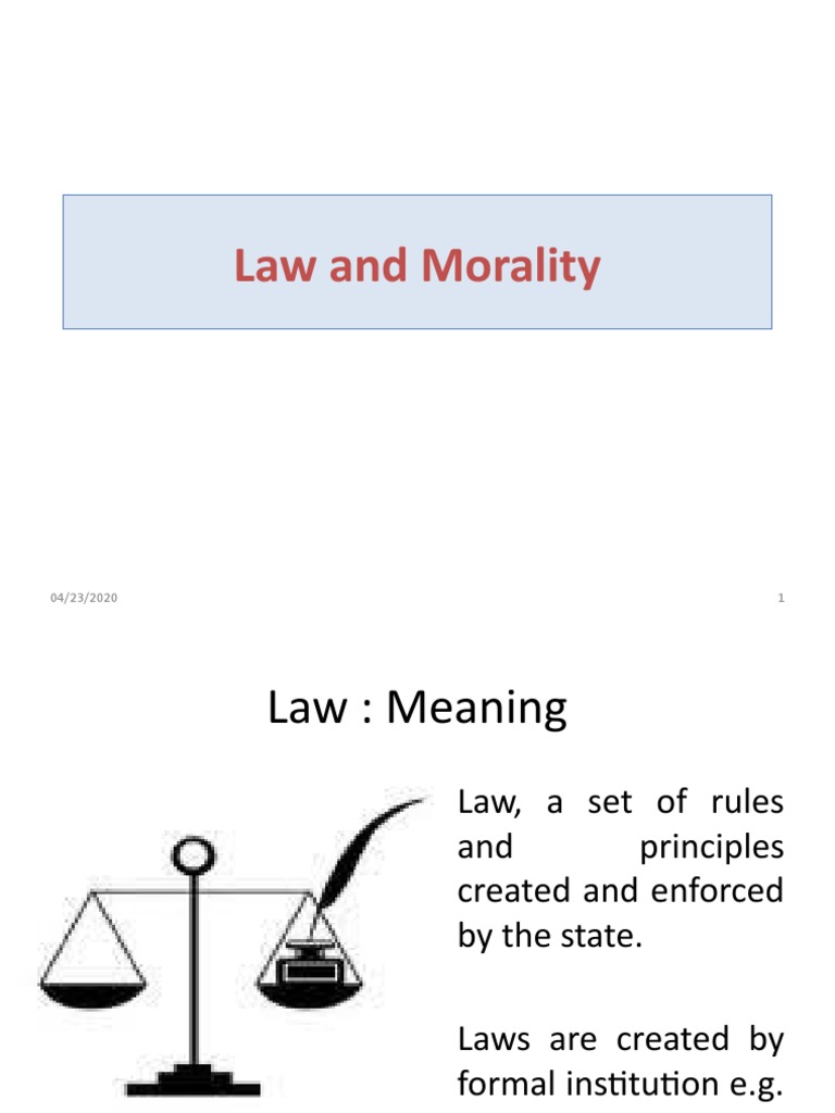 Law and Morality | PDF | Conscience | Morality