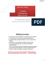 Előadás - Alapfogalmak, Vagyonelemek - Hallgatók PDF