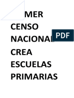 Primer Censo Nacional