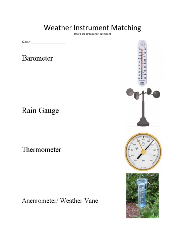 Weather Instrument Matching PDF