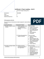 Level 3 - Unit 09 - Lead and Manage Meetings (D11)