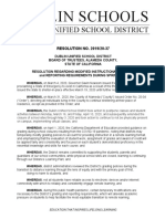 DUSD Board Resolution 4/21/20