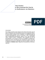 Acciones y Reacciones Discriminacion A Bolivianos en Bs As PDF