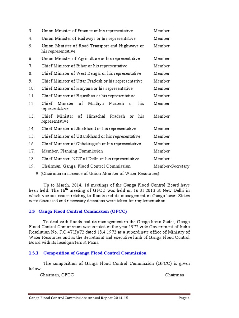 GFCC Composition and Meetings Overview | PDF