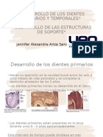 Desarrollo de Los Dientes Primarios Temporales