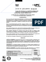 RESOLUCION 0598 13 MAR 2020 Convoca Audiencia Pública Rendición de Cuentas Vigencia 2019