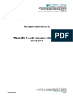 FNSACC507 Assessment Instructions