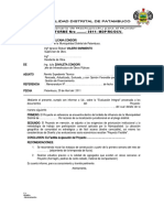 Informe Alcanza Expediente Tecnico