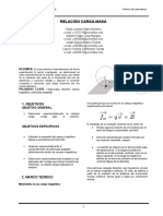 Preinforme Relación Carga-Masa