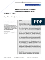 Residency and Abundance of Sperm Whales (Physeter Macrocephalus) in Nemuro Strait, Hokkaido, Japan