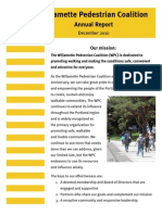 Willamette Pedestrian Coalition: Annual Report