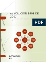 Resolución 1401 de 2007