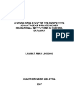 A Cross-Case Study of The Competitive Advantage of Private Higher Educational Institutions in Kuching, Sarawak-1