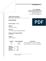 Formato de Factura Comercial