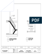 Stair Elevation Stair Plan: 2" Dia. Tube Pipe Hand Railing