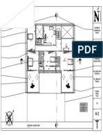 Plano de distribución de una facultad con medidas