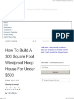 300 Square Foot Windproof Hoop House Under $500