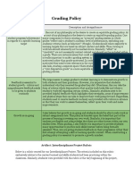 Grading - Table