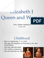 Elizabeth I Queen and Woman: Voicu Stefan-Sebastian A-12 A I2